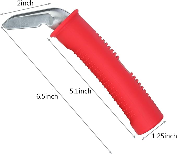 Valorcielo Car Door Handle for Elderly, 300 lb Support, Red 1 Pack | Auto cane portable vehicle support handle with non-slip grip, a car door assist bar for more confident entry and exit