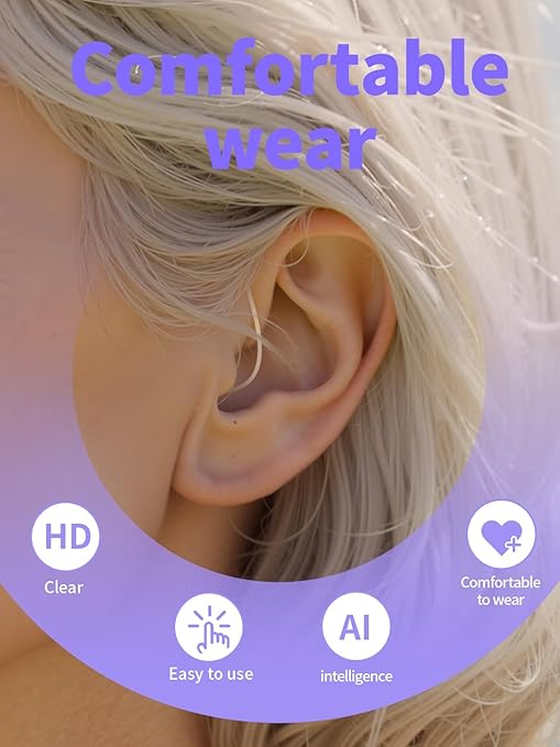 Hearing Aids for Seniors&Adults OTC Rechargeable Digital BTE Not Hearing Amplifiers with Intelligent Noise Reduction Volume Control Comfort Design Portable for Hearing Loss