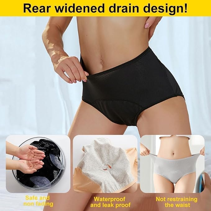 2026 Upgrade Leakproof Ladies Underwear, Incontinence Underwear for Women, Leak Proof Panties for Women Over 60 (XX-Large/US 12)