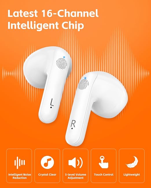 OTC Rechargeable Hearing Aids for Seniors & Adults, Hearing Amplifier with Noise Cancelling, Clear Sound, Volume Control, Charging Case