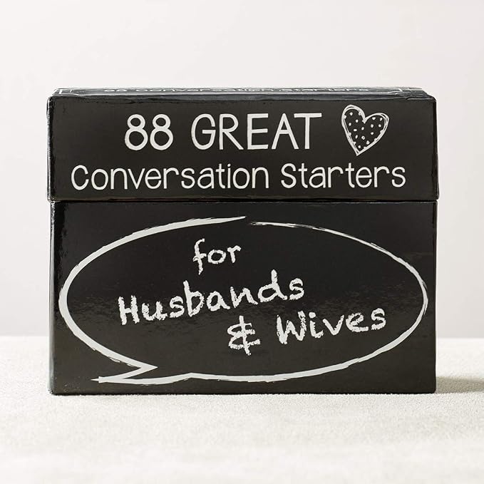 Christian Art Gifts 88 Great Conversation Starters for Husbands and Wives “ Romantic Card Game for Married Couples “ Christian Games, Communication & Marriage Help, Fun Anniversary or Wedding Gifts