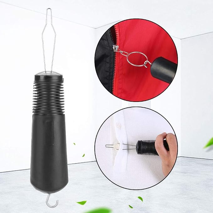 Nikou Button Hook with Zipper Pull, Dual Heads Design for Arthritis and Joint Pain Patients, Lightweight Portable Easy Dressing Aid Tool for One-Hand Use