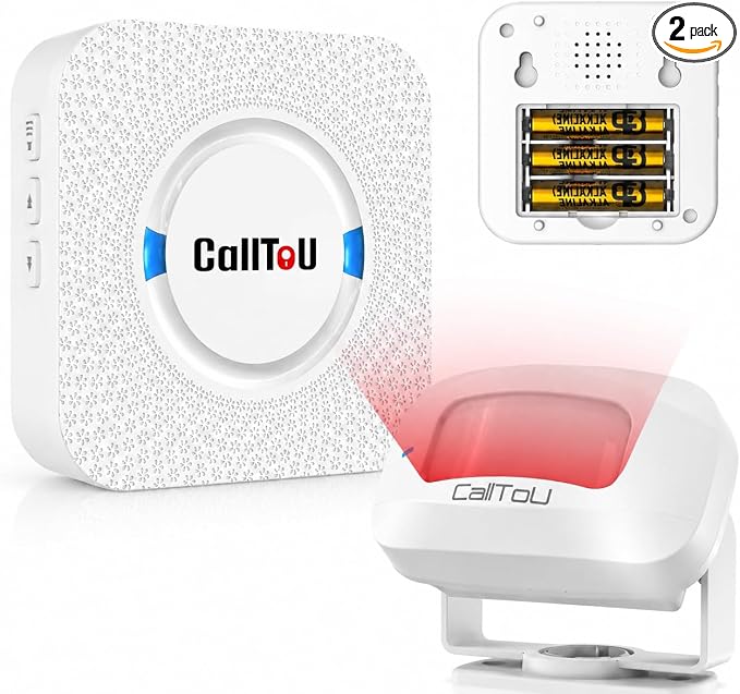 CallToU Portable Battery Wireless Motion Sensor Alarm 1-1