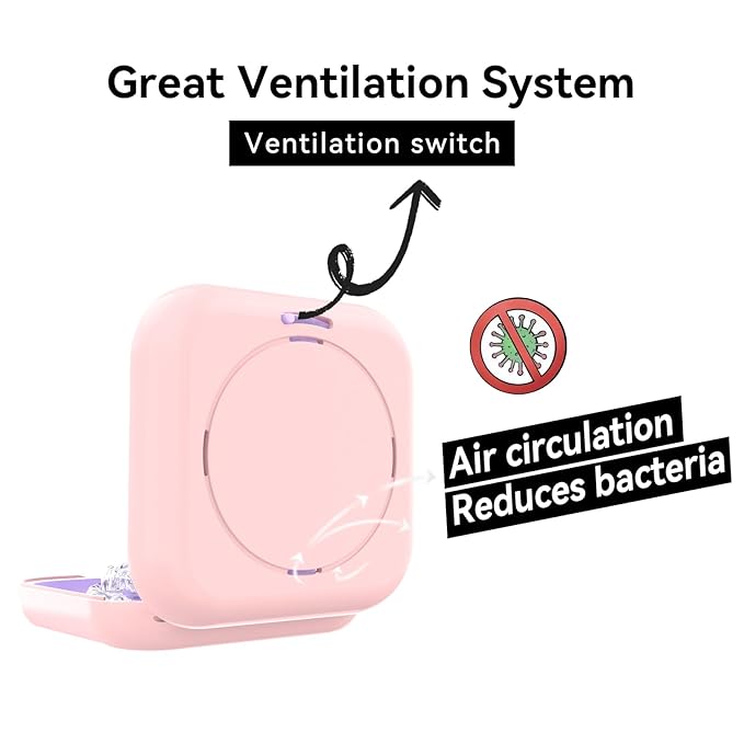 HEMILAB® Retainer Case, Slim Aligner Case with Vent Holes, Compatible with Invisalign, Mouth Guard Case with Mirror, Cute Orthodontic Retainer Case with Retainer Removal Tool and Brush, Pink