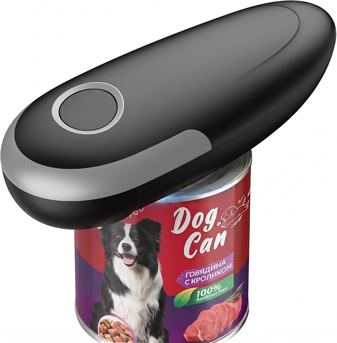 Electric Can Opener, Automatic Can Opener with Smooth Edge, Hands Free, Battery Powered, One-Touch Operation, Electric Can Openers for kitchen, Can Openers for Seniors with Arthritis
