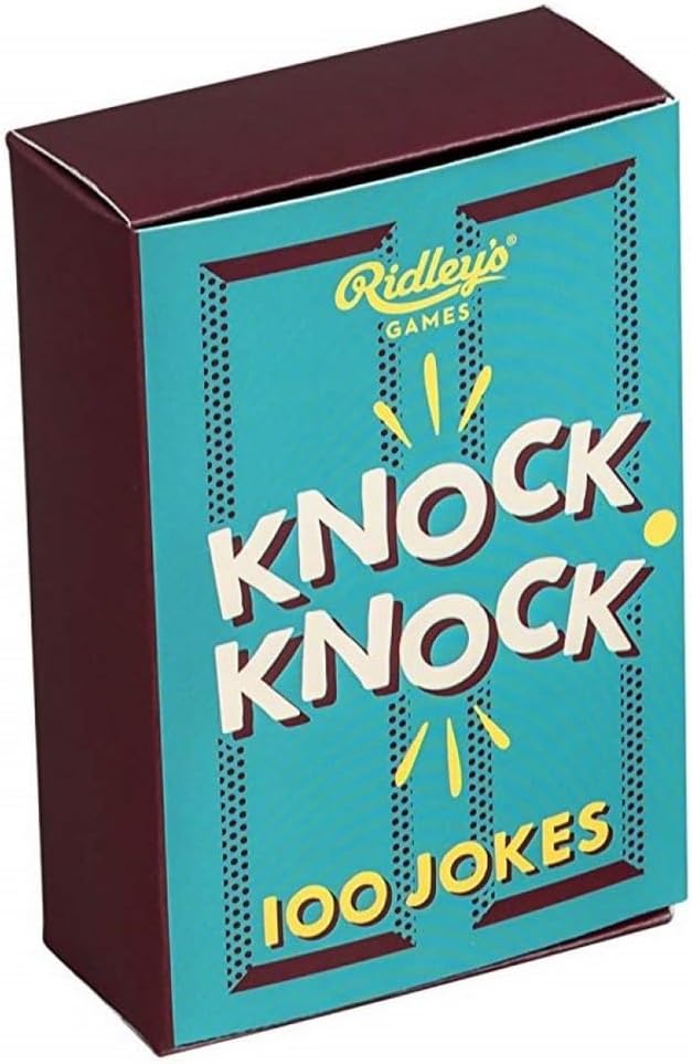 Ridley’s 100 Knock Knock Joke Cards – Includes 100 Jokes for Kids and Adults, Funny Jokes for Family-Friendly Fun – Makes a Great Gift Idea