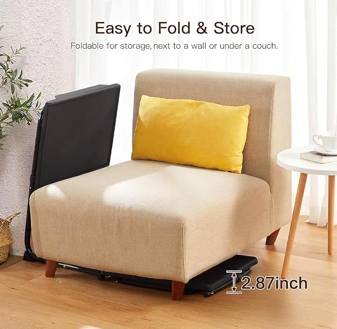 HUANUO Adjustable TV Tray Table - Foldable TV Tray with 6 Height & 3 Tilt Angle Adjustments, TV Dinner Tray with Cup Holder for Couch, Bed, Sofa and Chair (Black)