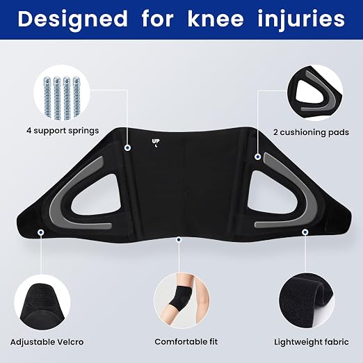Galvaran Knee Brace for Women & Men, Relief Recovery Meniscus Tear, Arthritis Pain, ACL & MCL, Knee with Side Stabilizers，Adjustable Knee Support (Black, Small)