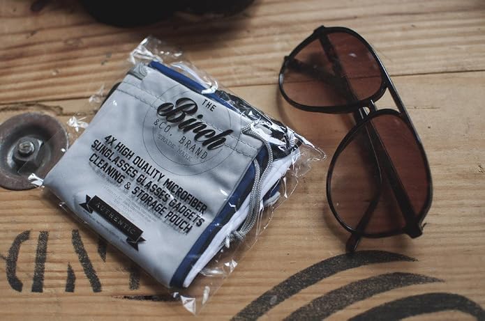 Birch THE CO. BRAND 4X Microfiber Sunglasses Glasses Gadgets Cleaning & Storage Pouch