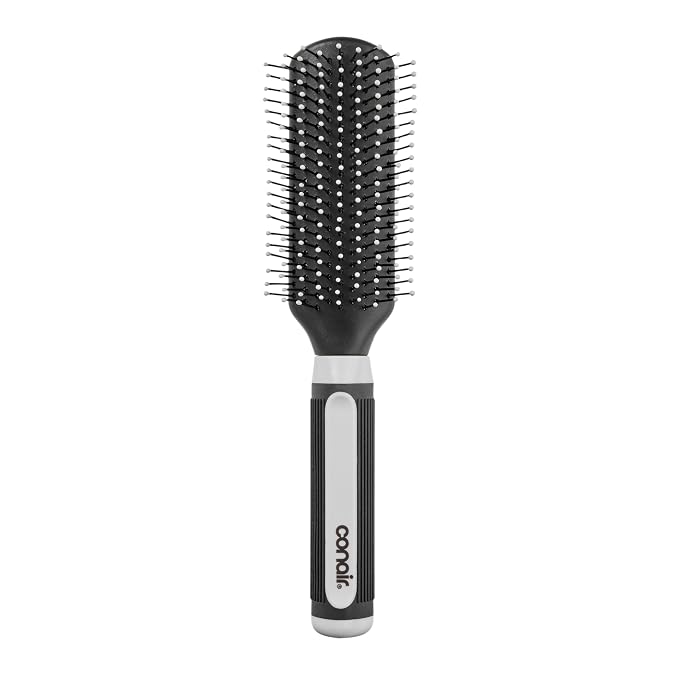 Conair Salon Results Detangling Hairbrush - For Men and Women, All Hair Types with Nylon Bristles