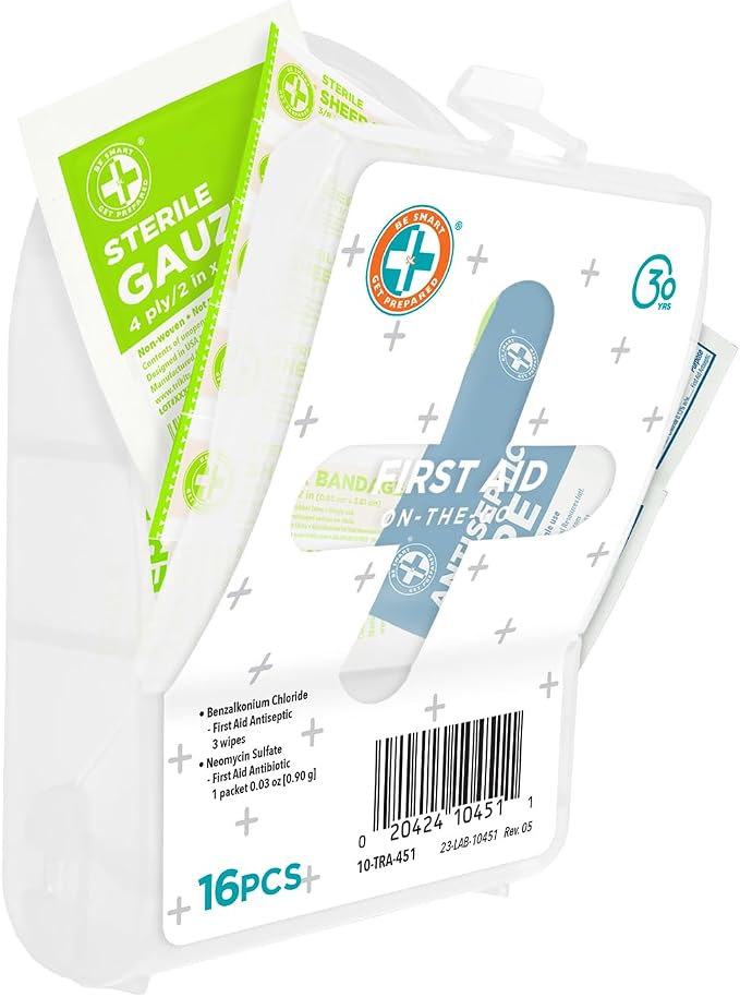 Be Smart Get Prepared Compact First Aid Kit, FSA/ HSA eligible (Packaging may vary)