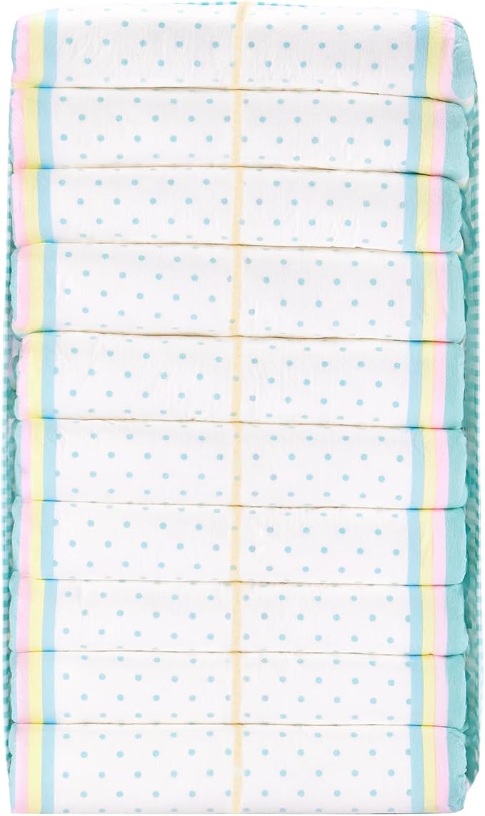 Littleforbig Adjustable Hook-and-Loop Fastener Closure Adult Printed Cloth Back Diaper 10 Pieces - Baby Parade (Medium 28"-38")