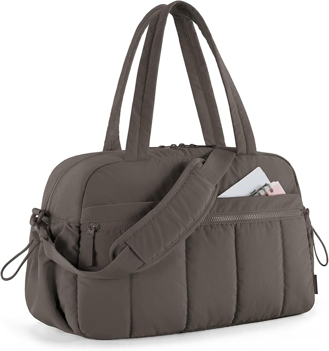 BAGSMART Gym Bag for Women, Duffle Bag for Travel with Wet Pocket, Lightweight Carry on Weekender Duffel, Water Resistant