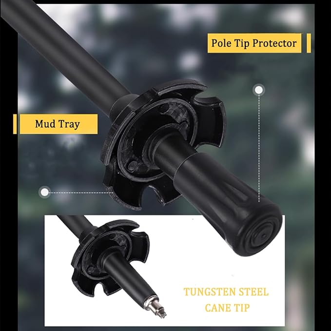 FireHiking Telescopic Hiking Poles 2 Pack Lightweight Walking Trekking Poles Adjustable Hiking Sticks for Women, Men, Seniors