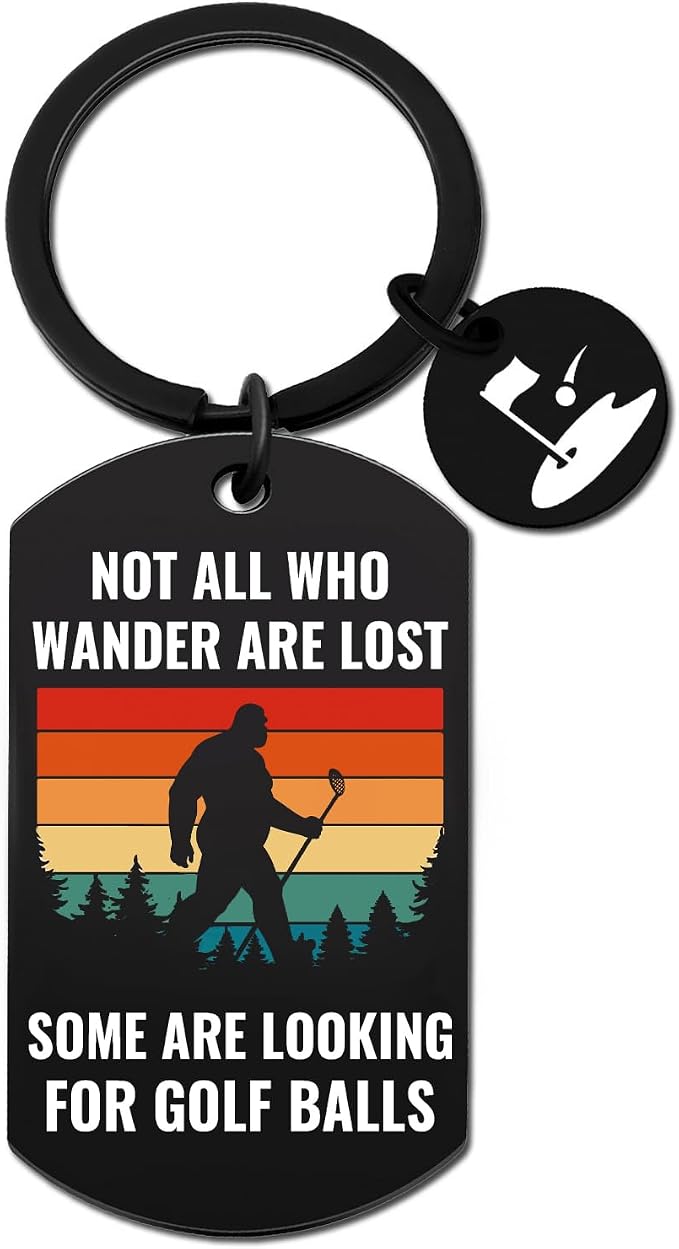 Golf Gifts for Men Funny Golf Keychain Gifts for Him Golfing Accessories