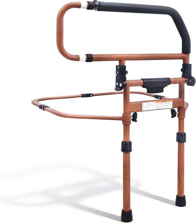Sangohe Bed Rails for Elderly Adults Safety - Foldable Bed Rail for Senior & People Falling Out of Bed - Bed Rail for Elderly, Height Adjustable, Fits Thick Mattress, Hold up to 300 Lbs, KDB504M-01