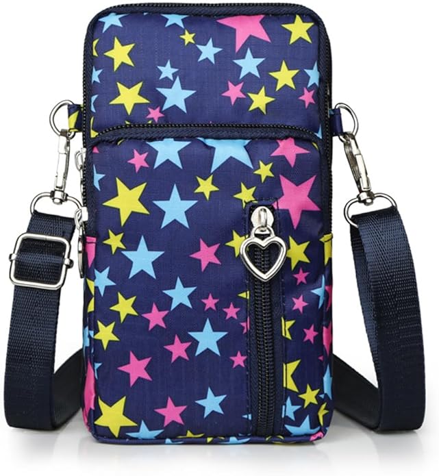 Small Crossbody Bag for Women - Mini Phone Purses with Crossbody Strap and Wallet - Nylon Arm Bag