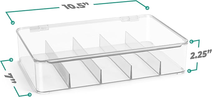 Sorbus Sunglasses Organizer - Plastic Stackable Eyeglass Case Storage Organizer for Multiple Glasses - Reading Glasses