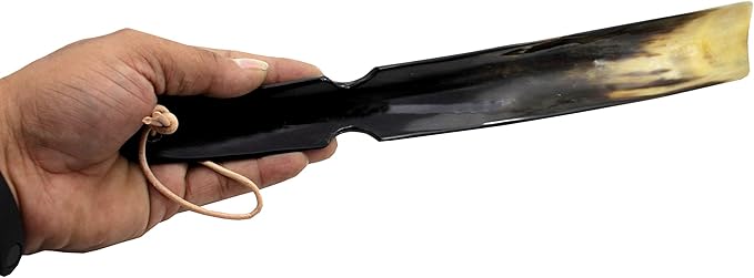 5MOONSUN5 Shoe Horn Made with Real Horn Handmade. Home or Travel Use. Shoehorn for Men or Women Shoes & Boots. Best Gift Idea. (HORN-16'')