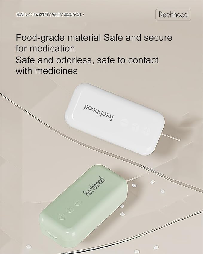 3-in-1 Pill Cutter 1/4 1/3 1/2 with Pill Storage Case, Stainless Steel Blade Cuts Pills Ideal for Cutting Vitamins and Pills (Green)