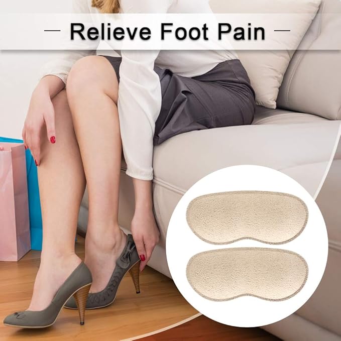 Dr. Foot’s Heel Grips for Men and Women, Self-Adhesive Heel Cushion Inserts Prevent Heel Slipping, Rubbing, Blisters, Foot Pain, and Improve Shoe Fit (Multicolor - 4 Pairs)