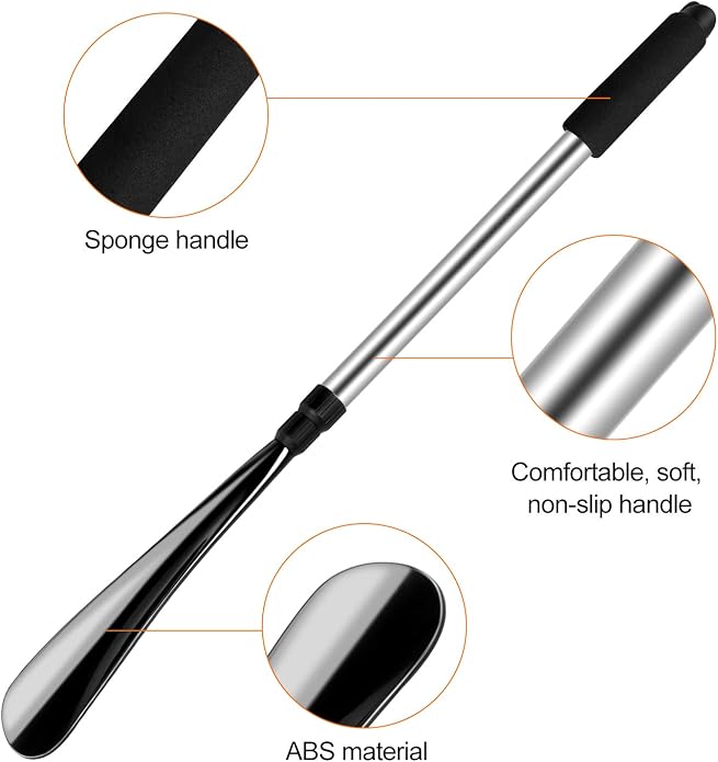 XYH Shoe Horn, 22 to 32 Inch Telescopic long shoe horn for seniors.