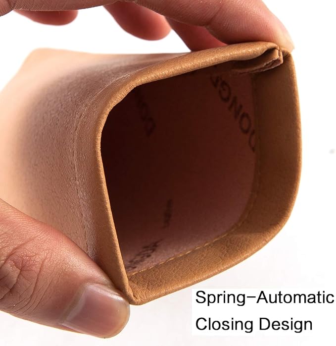TRIUMPH VISION Eyeglass Case Glasses Case Soft Sunglass Pouch Sleeve 3 Pack | Slim Lightweight Alternative to Bulky Case, Leather Lined Protect Lens, Squeeze Easy to Use, Stylish Portable for Daily Use