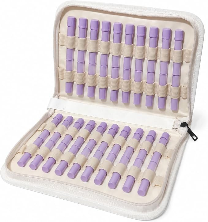 Homeopathy Storage, Large Homeopathy Supplies Organizer for 56 Tubes; Homeopathic Remedies Organizer Bag Zipper/Nylon Material/Water-Resistant (Woodland)