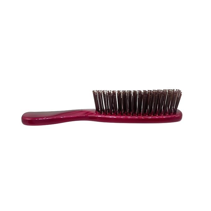 Phillips Brush Ruby Red Light Touch 6 Petite Detangling Hair Brush | Flexible Nylon Bristles Provide Gentle Detangling and Smoothing for All Hair Types in a 6.25 Inch Travel-Ready Hairbrush