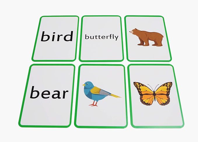 384 Concentration and Memory Matching Card Game Playing Cards - Includes Animals, Food, Family, and Much More