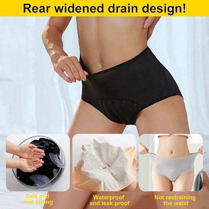 Leakproof Panties for Women Over 60, Leakproof Ladies Underwear, Leakproof Underwear for Women (4 Pink+4 skin-5XL (US 18)