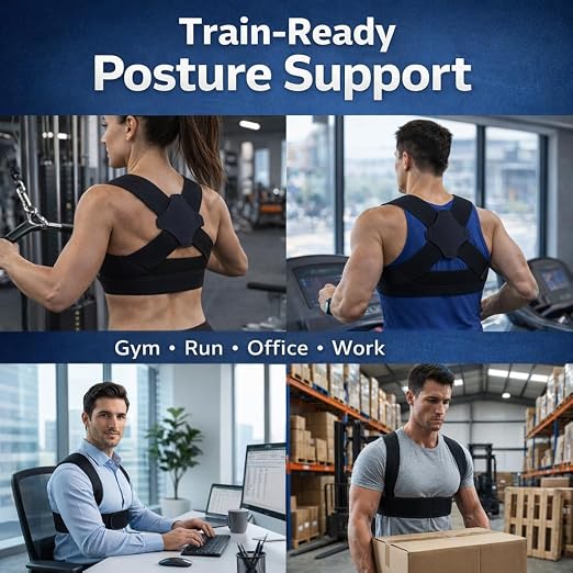 Posture Corrector Men - Lightweight Upper Back Brace Posture Corrector for Neck Shoulder & Back Pain Relief Under Clothes - Invisible Shoulder Support Brace Improve Posture Correct Hunchback Slouching