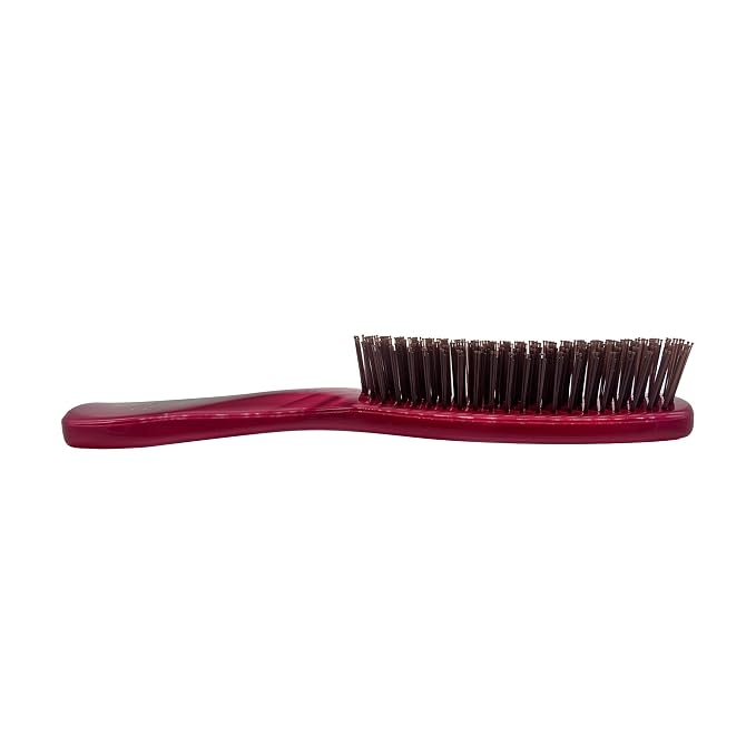 Phillips Brush Light Touch 6 Detangling Hair Brush, Full Size Ruby Red | Flexible Nylon Bristles, Gentle Detangling & Smoothing for All Hair Types, 7.75 Inch Daily Use Hairbrush