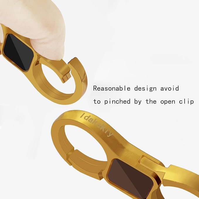 Idakekiy Key Chain Quick Release Spring with 4 Key Rings Heavy Duty Car Keychain Organizer for Men and Women