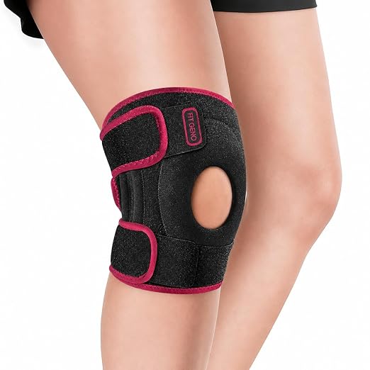 Fit Geno KneeXpert Knee Brace with Side Stabilizers & Patella Gel Pad – Adjustable Compression Support for Knee Pain Relief, Meniscus, ACL, Arthritis, Sports, Running - XL/XXL