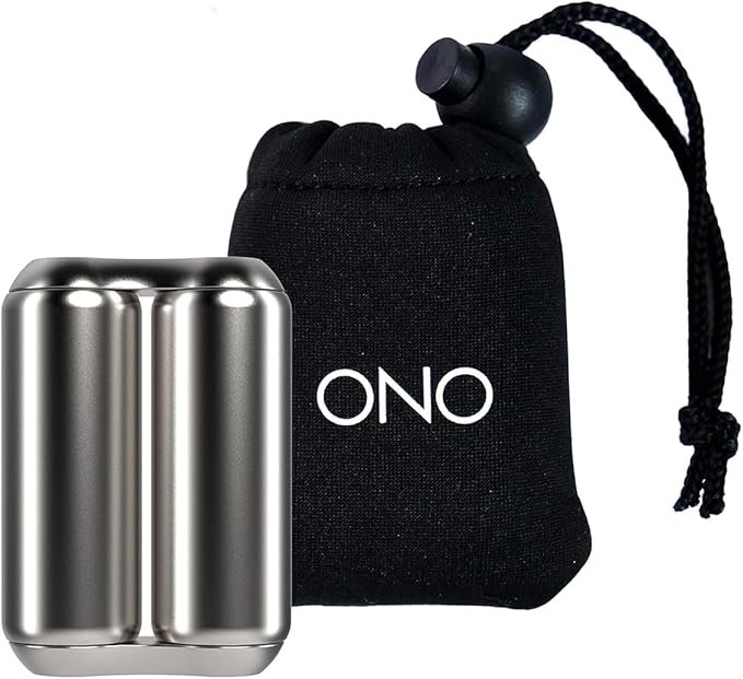 ONO Roller - Handheld Fidget Toy for Adults | Help Relieve Stress, Anxiety, Tension | Promotes Focus, Clarity | Compact, Portable Design (Mini Size/Stainless Steel, Steel)