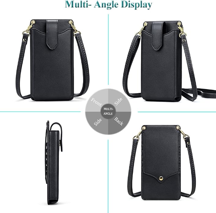 Peacocktion Small Crossbody Cell Phone Purse for Women, Lightweight Mini Small Crossbody Bags for Women with Card Slots