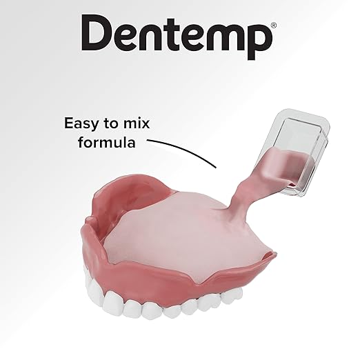 Dentemp Denture Reline Kit - Advanced Formula Reline It Denture Reliner - Denture Kit to Refit and Tighten Dentures for Both Upper & Lower Denture