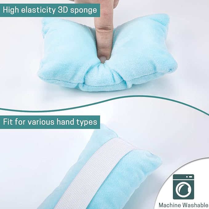 SWISSELITE Hand and Finger Contracture Cushion, Palm Grips with Elastic Band or Separator, Hand Grab Pad for Rehab Patient Palm Protect, Help with Hand Rehabilitation