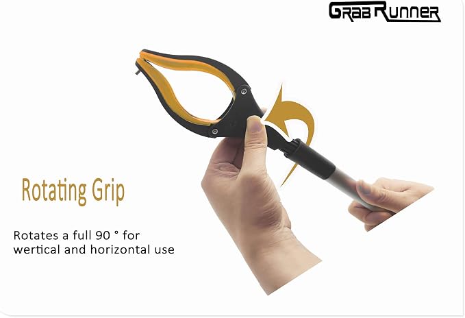 Grabber Reacher Tool -2 Pack 32” Reacher Grabber Tool with Strong Magnetic and Swivel Head - Pick Up Stick Grabbers for Seniors, Trash, Surgery Recovery Must Haves Gifts(Yellow)
