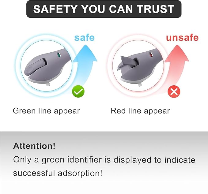 2Pack Suction Grab Bar for Shower Bathtub: Upgraded Heavy Duty Non-Slip Grip Handle with Strong Suction Cup for Bathroom Wall, Max Load 269LBS Safety Bar for Elderly Senior (2, Gray)