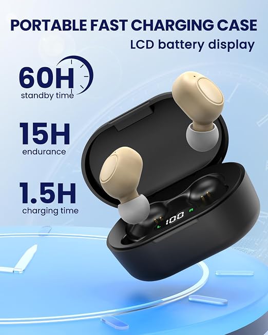 Hearing Aids for Seniors - Hearing Aid Rechargeable for Hearing Loss with Intelligent Noise Reduction,Invisible Audien Hearing Amplifier with Volume Control and Portable Charging Case