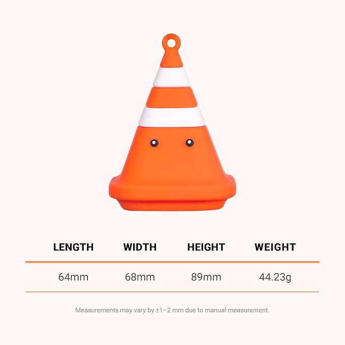 KAHI Airy Fit Sun Stick Rubber Cone Silicone Keychain Holder Bag Charm Case | Soft Silicone Holder, Scratch Protection, Portable Keyring, Cute Bag Charm, Travel-Ready, Easy SPF Access