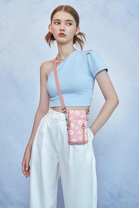 Small Crossbody Bag for Women - Mini Phone Purses with Crossbody Strap and Wallet - Nylon Arm Bag