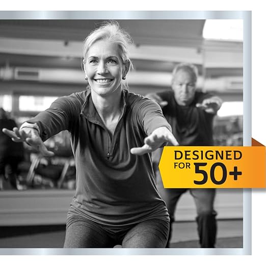 CURAD Performance Series Back Support Designed for Active Seniors 50+, Large Easy to Grip Tabs & Loops for Easier Application, Helps with Moderate to Lower Back Pain