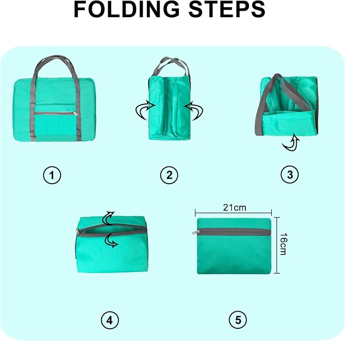 For Spirit Airlines Personal Item Bag 18x14x8 Foldable Carry on Bags for Airplanes Travel Duffel Bags for Women and Men