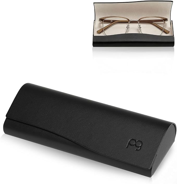 Slim Glasses Case, Reading Glasses Case, Portable Hard Shell Protective Eyeglasses Case with Magnetic Closure for Travel
