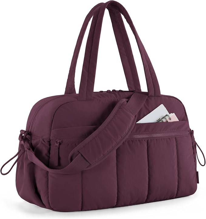 BAGSMART Gym Bag for Women, Duffle Bag for Travel with Wet Pocket, Lightweight Carry on Weekender Duffel, Water Resistant