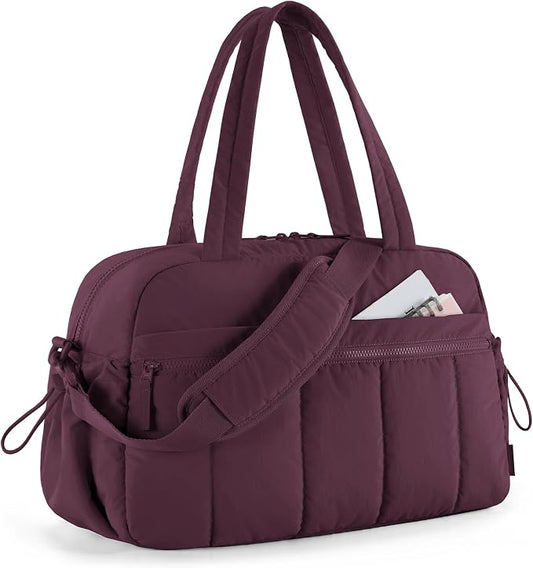 BAGSMART Gym Bag for Women, Duffle Bag for Travel with Wet Pocket, Lightweight Carry on Weekender Duffel, Water Resistant