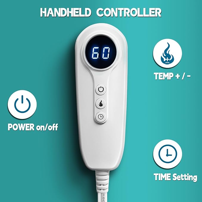 Christmas Gifts for Women, Mom, Neck Shoulder Heating Pad Gift for Men, Dad, Fathers Day, Electric Weighted Heat Pads for Back, Cramps and Leg, Mothers Day Gifts for Mom from Daughter, Son